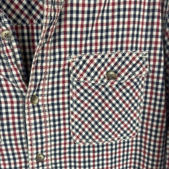 Fat Face Red and Blue Plaid Casual Buttoned Down Slim Fit Men's Shirt Size Large - Picture 8 of 12